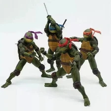 NECA Ninja Turtles 1990 Movie TMNT Teenage Movable Toys Mutant Action Figures