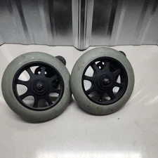 Jazzy, Select /GT /Front Pair 5" Anti-Tip Front Wheels w/ BOLTS /BRACKETS Set