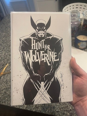 #ad HUNT FOR WOLVERINE 1 J SCOTT CAMPBELL CALGARY FAN EXPO WHITE VARIANT NM $74.99