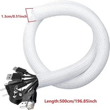 1M 3M 5M Cable Tidy Sleeves Wire Covers for Computer, TV, Home, Office UK