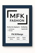 Large Poster Photo Frame 70x100 75x100 cm | Black Oak MDF | Wall Mount | UK Made