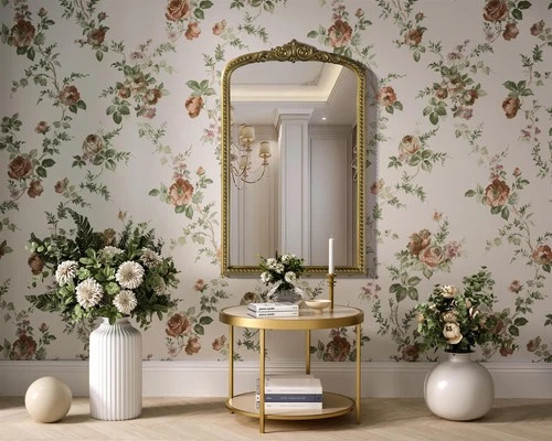 Elegant Decor Naomi Vintage Resin Mirror 22X36 in Antique Brass - Picture 2 of 7