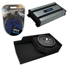 Fits 88-98 GMC Sierra Ext Cab Alpine SWT-10S2 Single 10" Sub Box & HA-A800.1 Amp