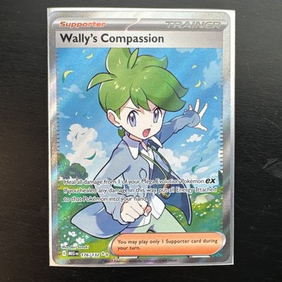 Wally's Compassion 176/132 Me01: Full Art Holo Trainer EX Pokémon TCG