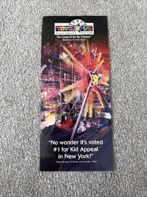 Vintage 2004 Toys R Us Times Square New York Leaflet / Pamphlet / Travel Guide