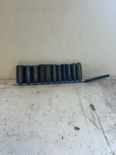 Sk Professional Tools Usa 11pc Deep Impact Sae Socket Set 12 Drive See Pics