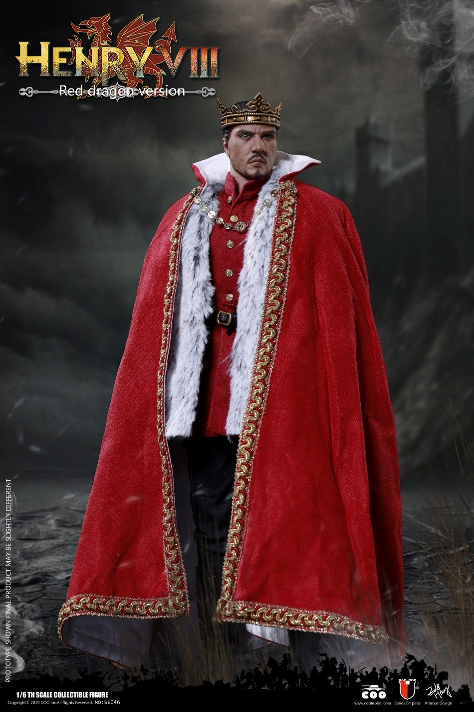 Henry VIII COOMODEL résout le manque de réalisme des vitrines 1/6
