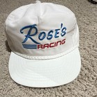 Vintage NASCAR Rose's Racing Team Auto Racing White Embroidered Hat — photo 1