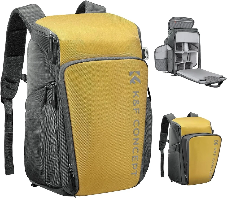 K&F CONCEPT Camera Backpack for Photographers 25L Large Dslr Waterproof Bag - Image 1 of 4