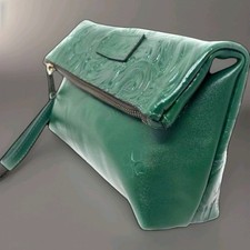 Patricia Nash Clutch Wristlet Wallet Valerie Tooled Green Leather BNew with Tags