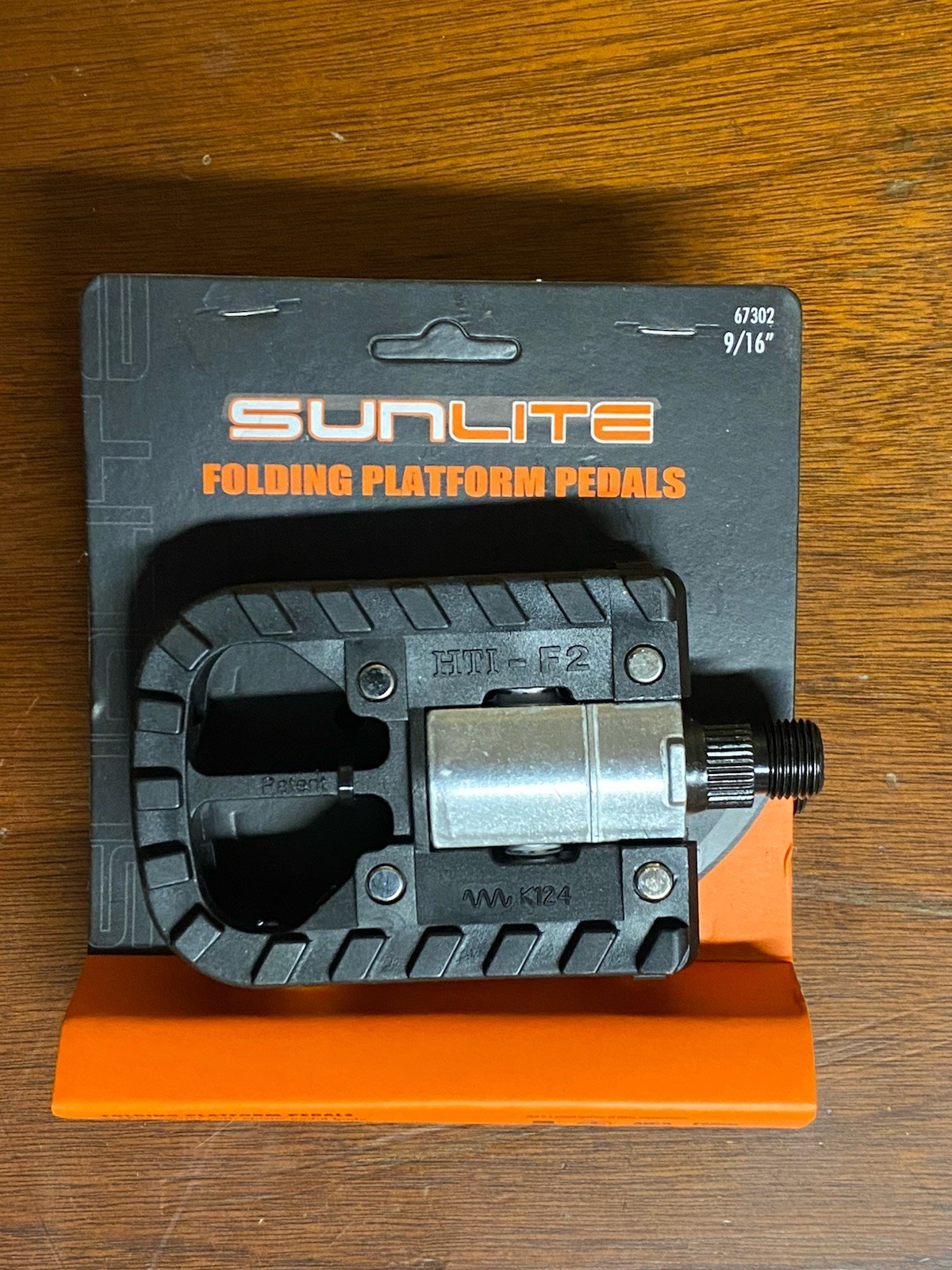 *New* Set of SUNLITE Folding Bicycle Pedals with 9/16" Axel and Reflectors 