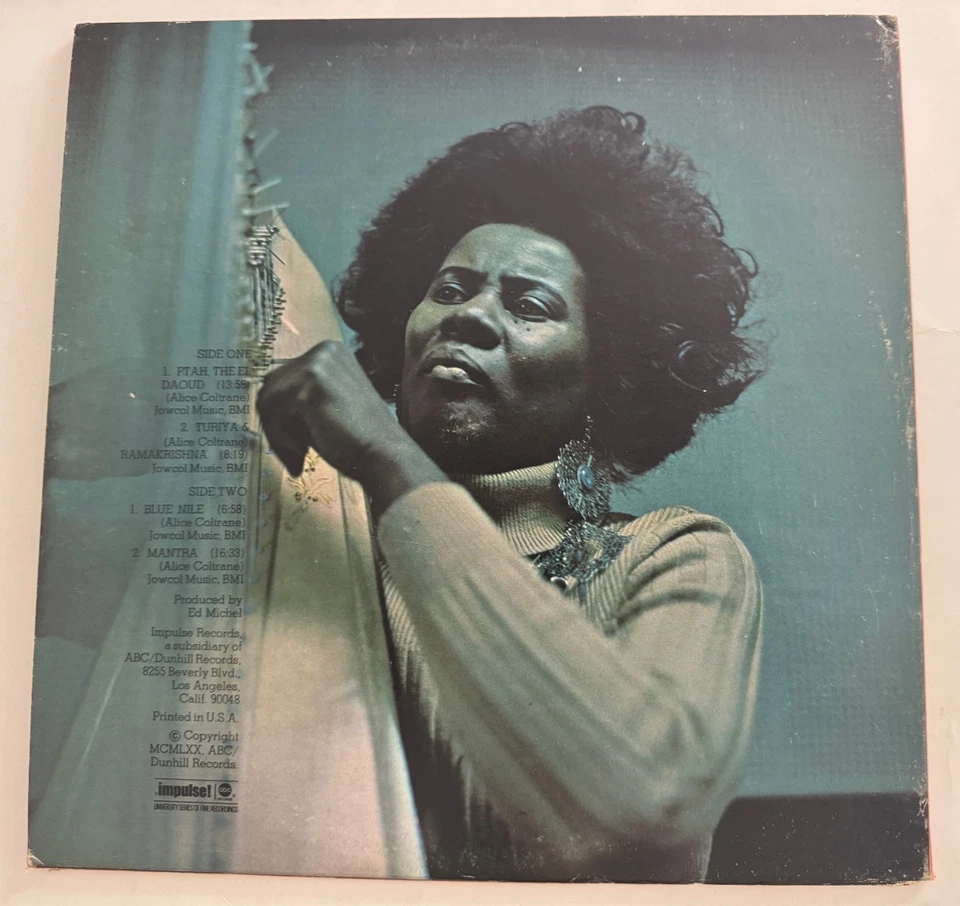 Alice Coltrane LP "Ptah the El Dauod" 1970 Impulse AS 9196 Joe Henderson VG++ - Image 2 of 4