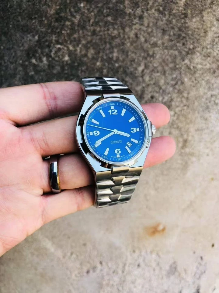 DIY SET for ZF 42MM VC Overseas‌ 9015 watch case + dial + hands + Strap sapphire - Image 3 of 4