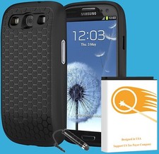 High-Performance 7500mAh Extended Battery Back Cover Case f Samsung Galaxy S III