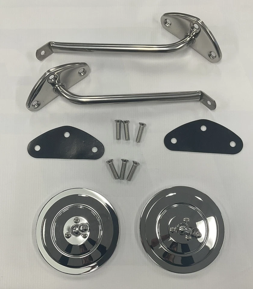 1967 68 69 70 71 72 Chevrolet GMC camión espejo kit tornillos y juntas acanalado nuevo Foto 3 de 4