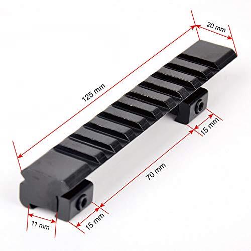 ACEXIER 10 Fentes Picatinny Weaver Rail portée de Chasse Adaptateur de Rail 1... - Photo 2/6