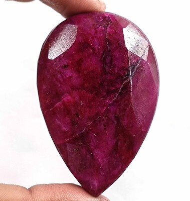 520-540 Ct Discounted Sale Natural Red Ruby Pear Cut EGL Certified Gemstone 