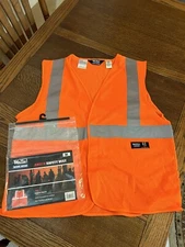 Walls Work Wear MEDIUM 3M Reflective Class 2 Level Vest Orange Hunting Safety