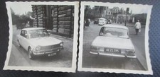 (131) 2 x Original-Foto Oldtimer Simca 1501, 6 x 6 cm