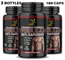 Tribulus Terrestris Test Boost, Energy, Stamina, Endurance, Muscle 3 Pack