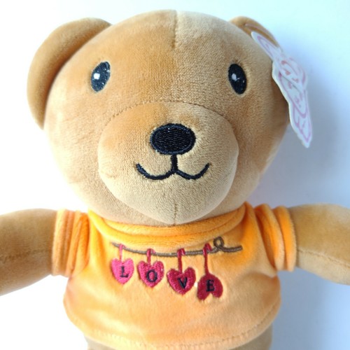 Neu mit Etikett Japan Love Teddybär Stofftier Plüschtier braun kuschelig Kawaii 12 Zoll