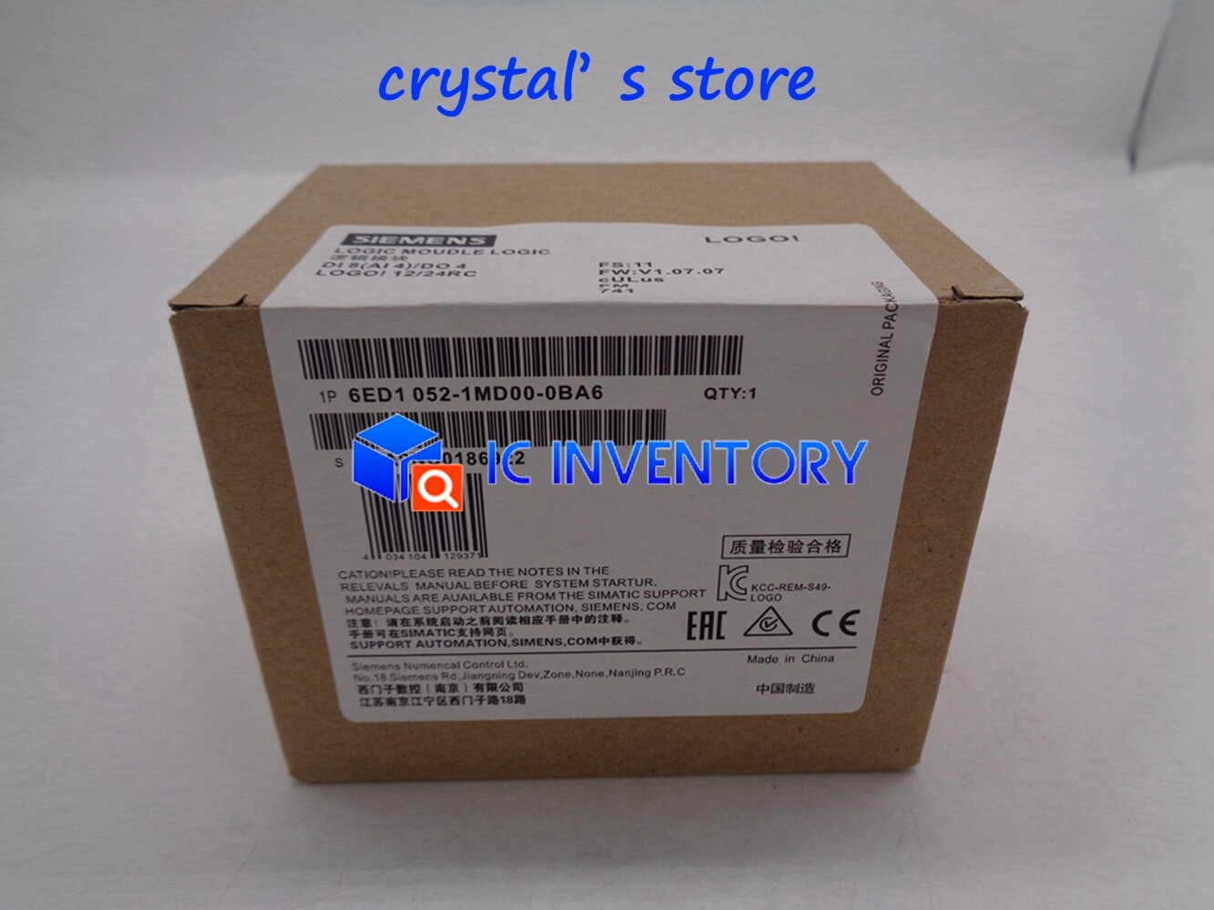 ONE New In Box Siemens 6ED1 052-1HB00-0BA6 6ED1052-1HB00-0BA6 FAST SHIP