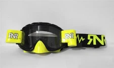 RIP N ROLL HYBRID FULLY LOADED GOGGLES MOTOCROSS MX ENDURO RnR Black NEON Yellow