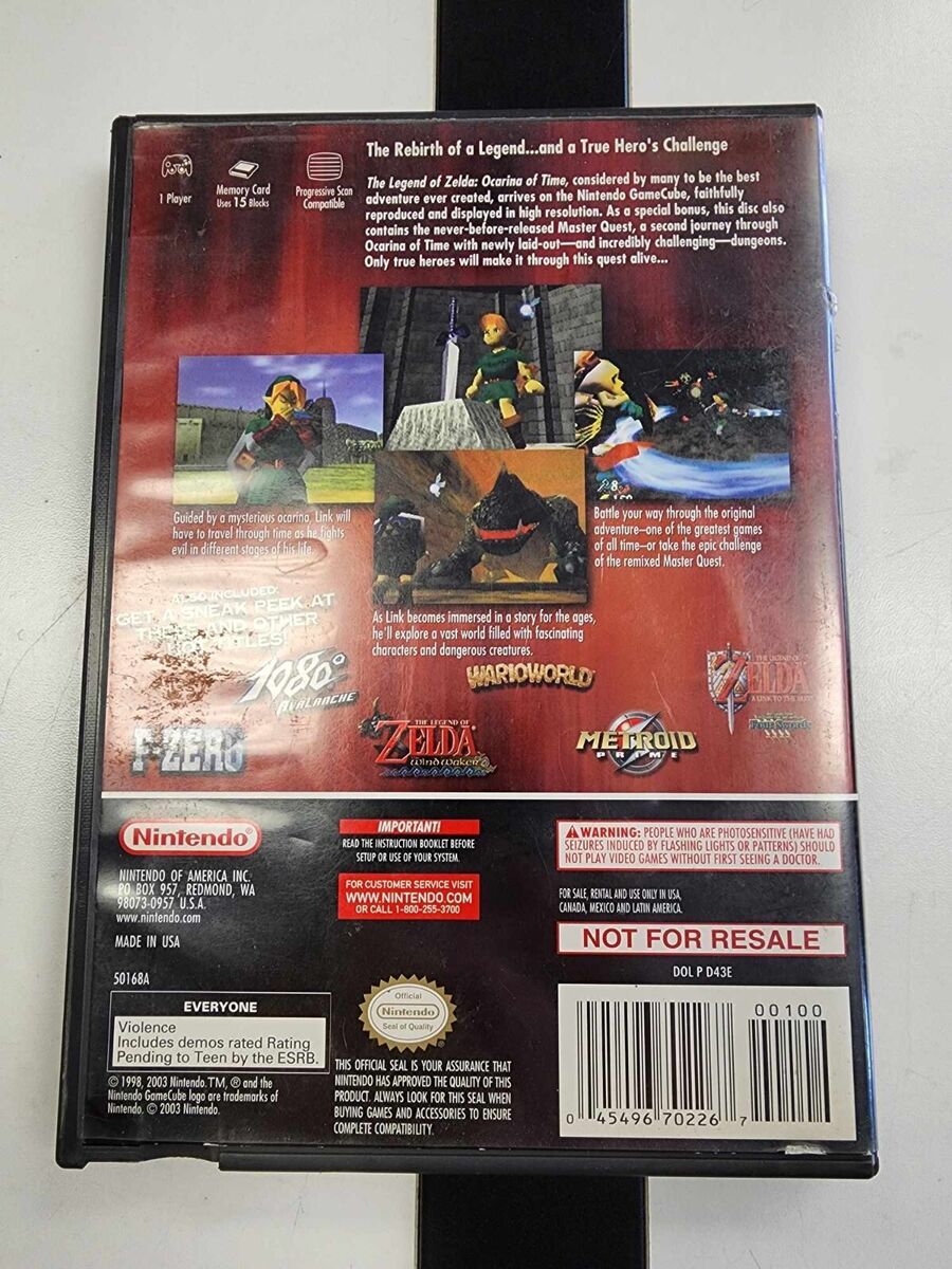 The Legend of Zelda Ocarina of Time: Master Quest GameCube CIB