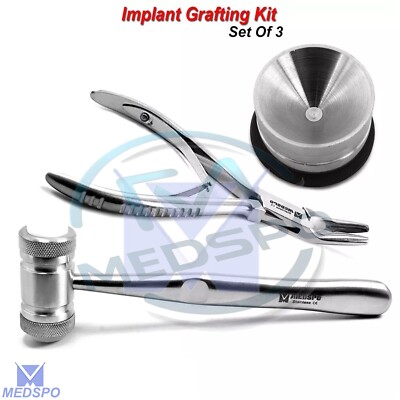 Dental Implant Grafting Bone Crushing Instruments Bone Rongeur Amalgam Well Pot