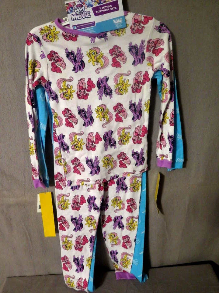 Camisón My Little Pony 4 Piezas Talla 8 o Cacahuetes con Vestido Dolly Talla 6 Nuevo con Etiquetas Foto 4 de 4