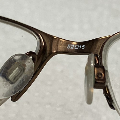 Humphrey's Eyeglasses Frame 592028 Womens Matte brown Cat Eye Half Rim 52-15-135 - Picture 10 of 13