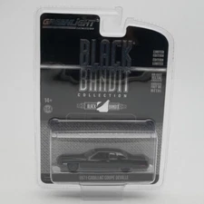 Greenlight 1:64 Black Bandit 1971 Cadillac Coupe Deville Diecast Car Model