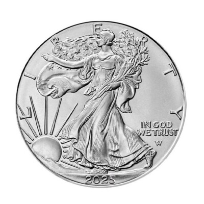 Ase Rounds 2025 UNITED STATES UNC AMERICAN FINE 999 SILVER EAGLE ASE BULLION $1 ...