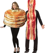 Pancake And Bacon Slice Couple Costume - Rasta Imposta