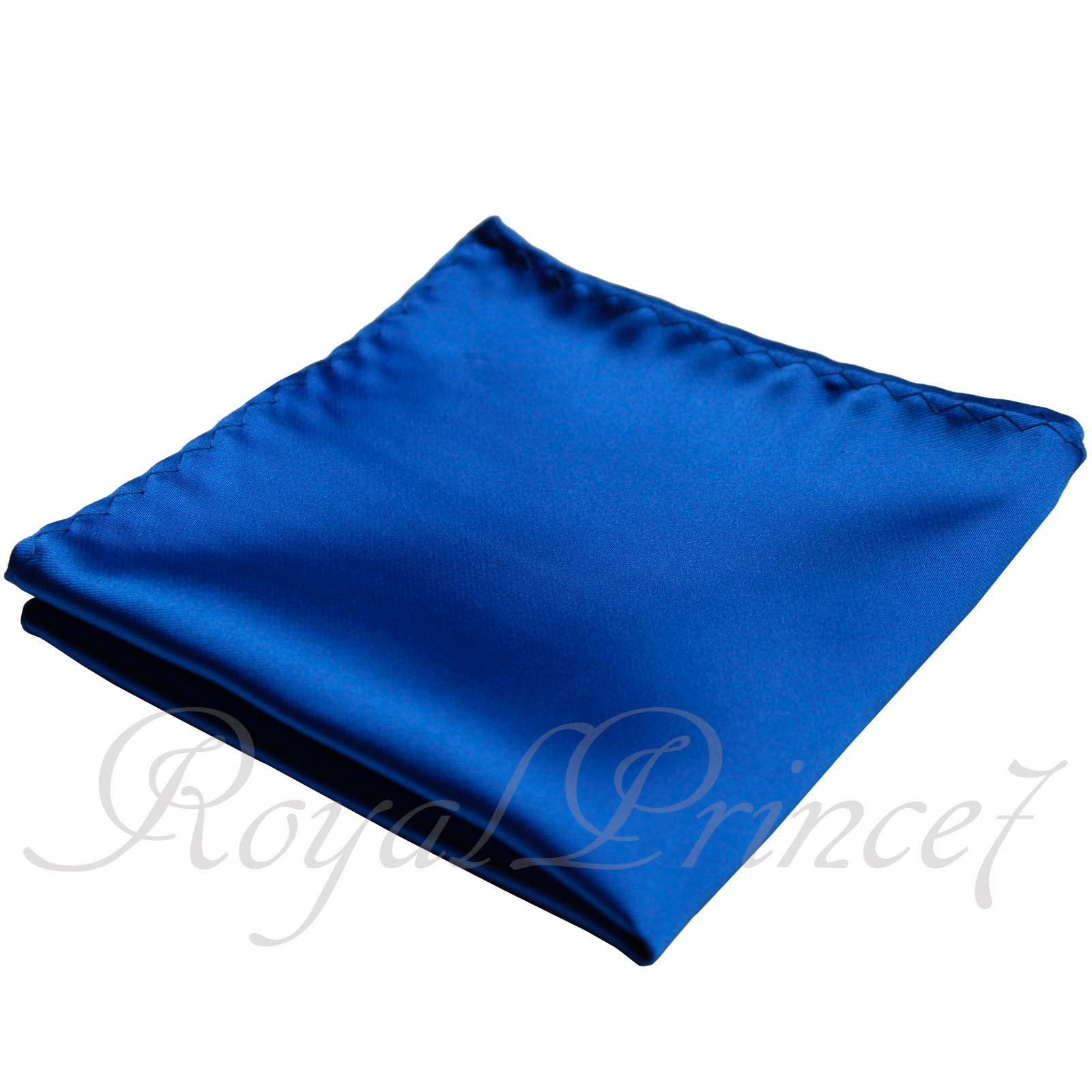 New Men's Royal Blue Micro Fiber Solid Handkerchief Pocket Square Hanky ...