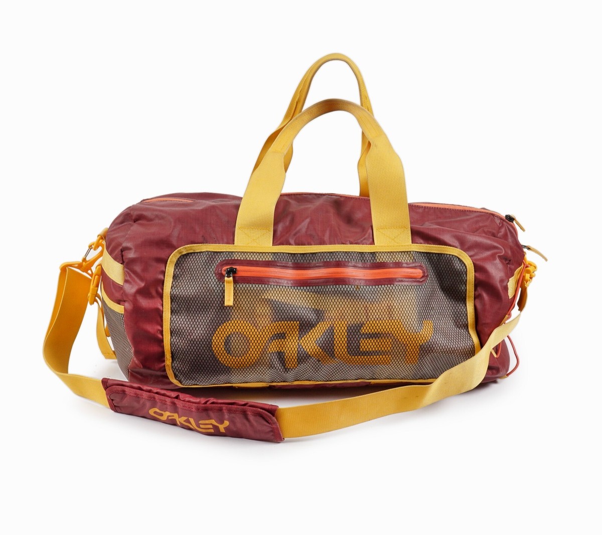 90s Oakley Large Size Big Duffle Gym Bag Travel Fanny Belt Bag Set