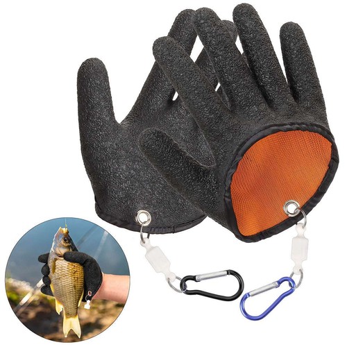 Magnetic Anti-slip Fishing Gloves Protect Hand Puncture Catching Fishing Glove