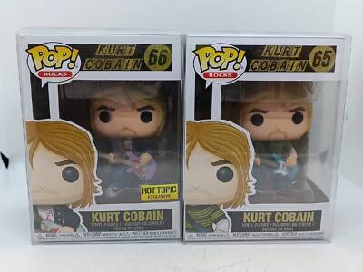 ロキ　POP funko FUNKO POP! ROCKS KURT COBAIN NIRVANA #65 #66 EXCLUSIVE LOT