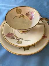 Vintage Edelstein Bavaria, 3 pc Tea Cup,Saucer & Dessert Plate Set