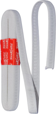 Non Roll Elastic, 1/2 Inch X 4 Yards, White   Durable Elastic for Waistbands, Le