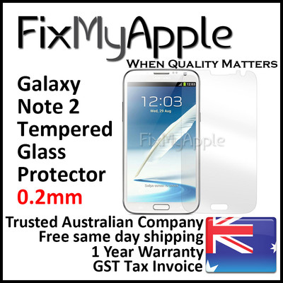 Samsung Galaxy Note 2 0.2mm Slim Premium Tempered Glass Screen Protector Guard