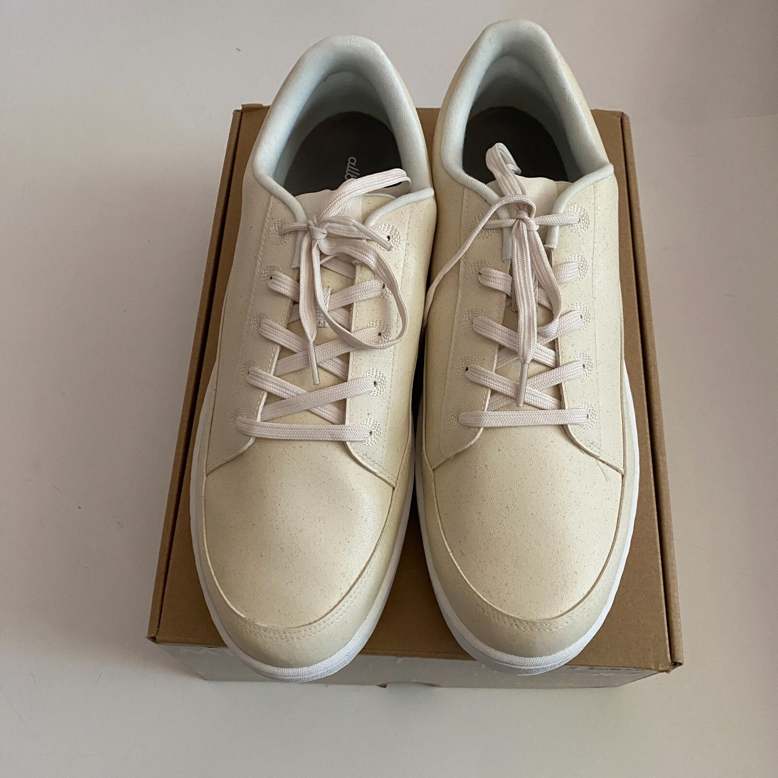 SAOLA Sneakers Allbirds Uomo Taglia 14 Bianco Naturale Suola Blizzard Plant Pacer Autunno Nuove con etichette