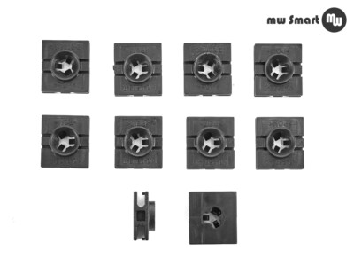 Orivin Seitenschweller-Clips 20 Stück - Quadratische Halteklammern Für Smart Fortwo 451 & Audi A4L B9