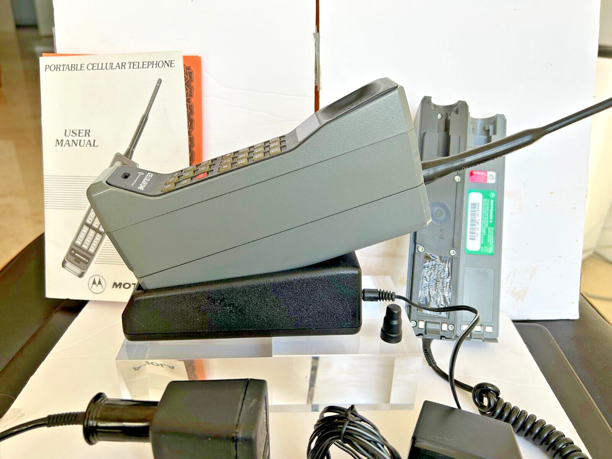 箱付き・美品】Motorola ブリックフォン【1992年モデル】