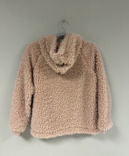 Art Class Girls' Fuzzy Hooded Quarter Zip Pullover Size XL (14/16) Pink - Picture 2 of 7