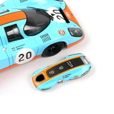 NO.20 Ocean Blue Remote Key Fob Cover For Cayenne Panamera 718 911 992