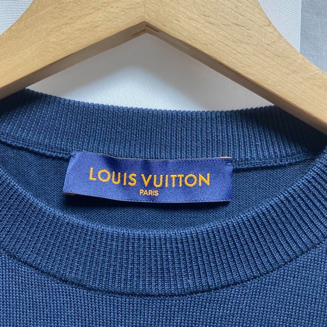 LOUIS VUITTON RM221M JN5 HMN01W Knit T-shirt M Authentic Men Used 