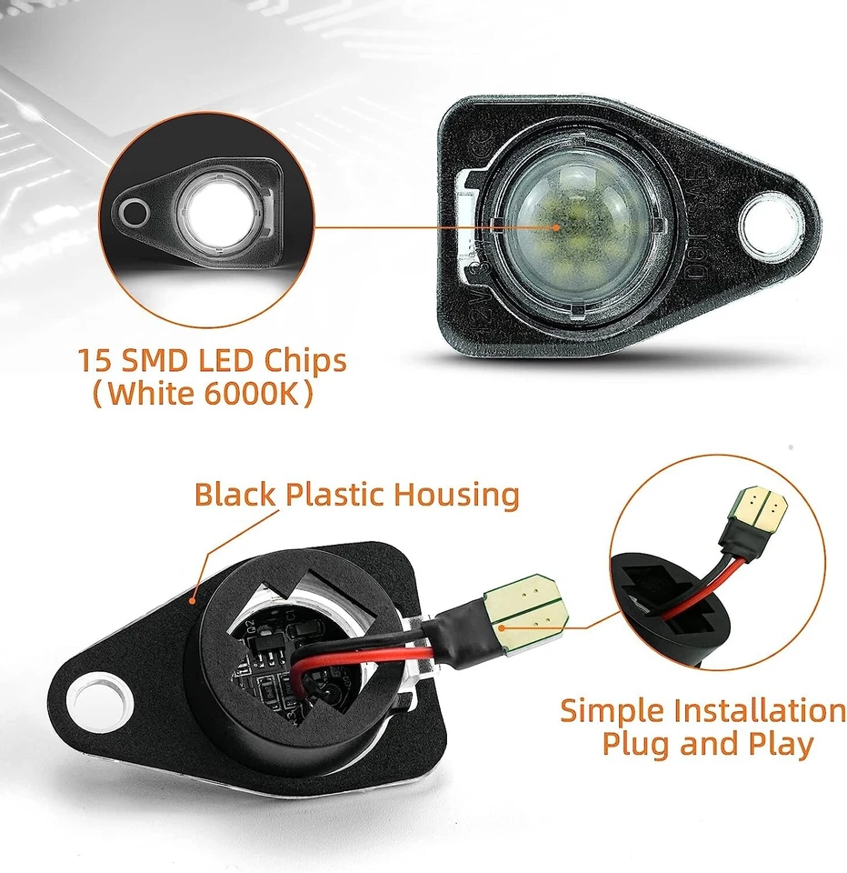 For Ford Expedition Freestar Taurus Navigator [FULL LED]License Plate Light Pair - Изображение 2 из 4