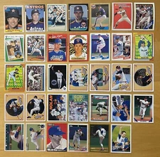 Nolan Ryan Lot Of 34 With No Duplicates & Inserts Mixed Brands 1984-2010 HOF NM