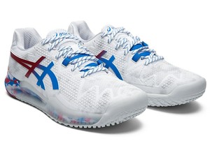 asics gel resolution 8 clay mens tennis shoe